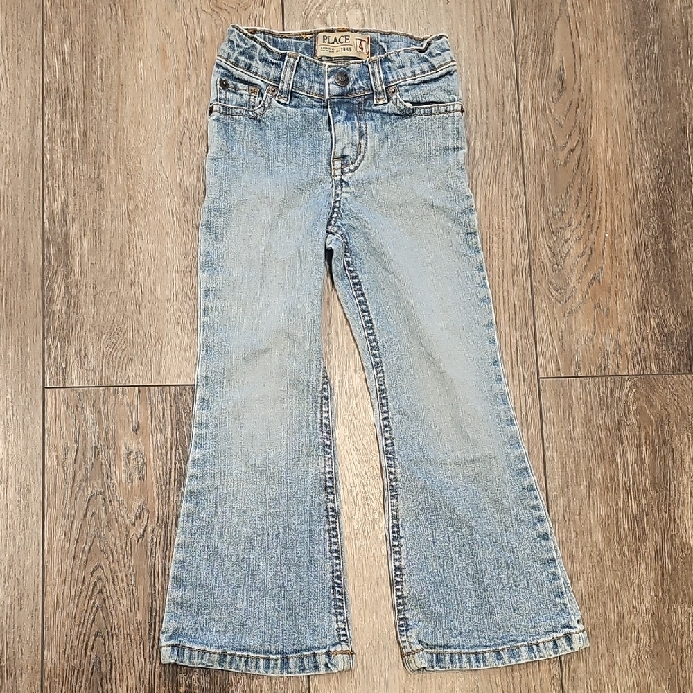 Place, Jeans, Denim, Flare, Jeans, Classic, Casual, School, Cute, Cotton